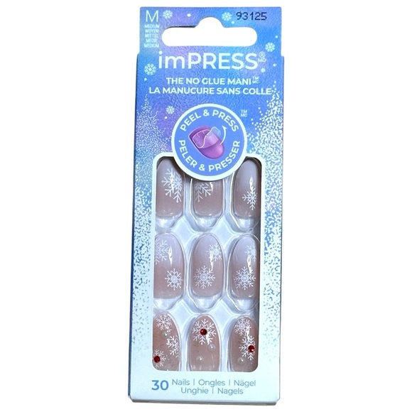 Kiss imPRESS Timeless Carols Holiday Press Ons & Nail File Kit - Picture 2 of 6